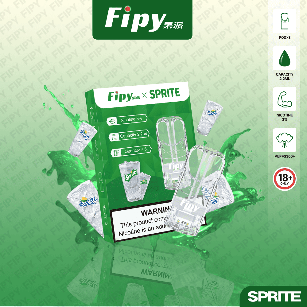 Fipy 果派 一代透明霧化彈｜雪碧口味・一代通用煙彈