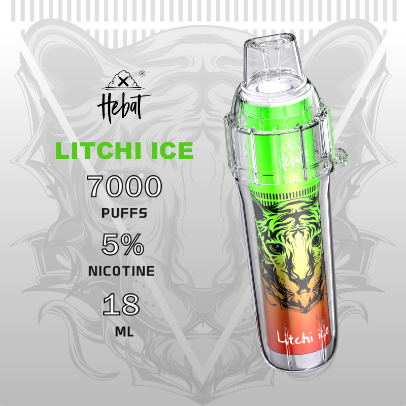 喜貝 Hebat Boom 一次性電子煙｜荔枝冰・拋棄式電子煙・約 7000 口・續行持久