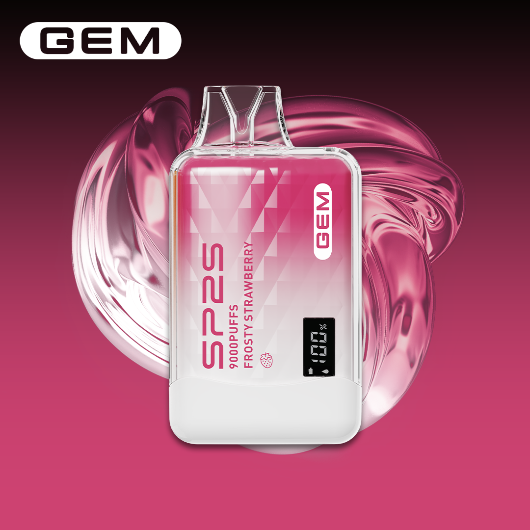 SP2 思博瑞 GEM 一次性電子煙｜草莓哈密瓜口味・拋棄式電子菸・約 9000 口・數字屏顯示