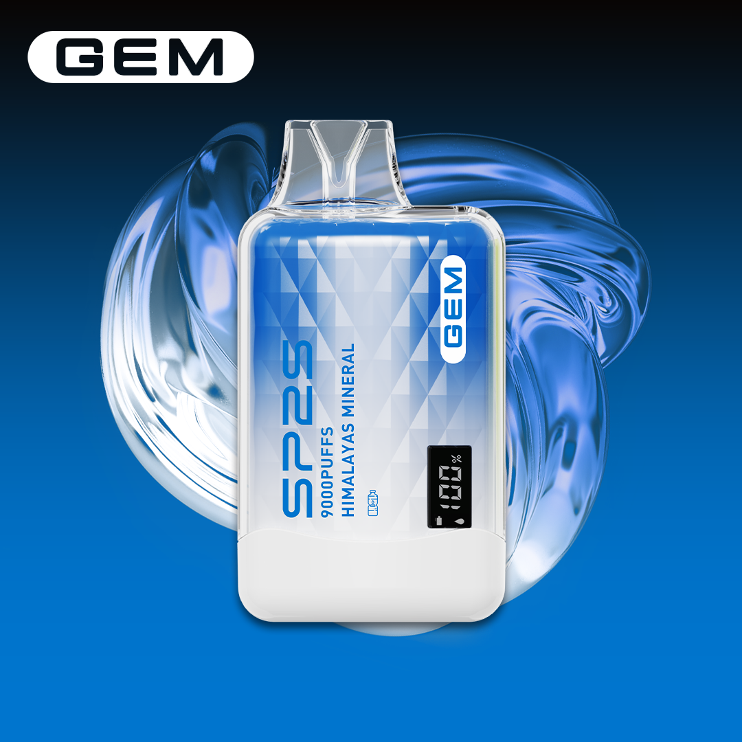 SP2 思博瑞 GEM 一次性電子煙｜喜瑪拉雅冰礦泉口味・拋棄式電子菸・約 9000 口・數字屏顯示